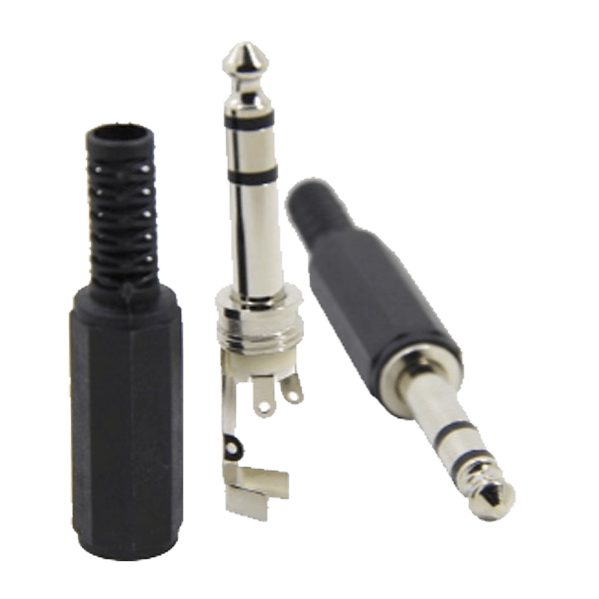 CONECTOR MACHO DE 6,3 MM CON FUNDA DE PLASTICO (ESTEREO) - SILYMX