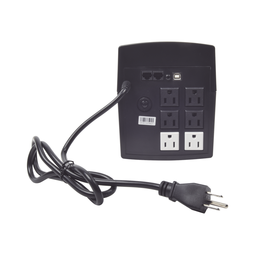 UPS de 1500VA/900W / Topología Línea Interactiva / Entrada y Salida 120 Vca/ Clavija NEMA 5-15P / 6 Tomas NEMA 5-15R - SILYMX