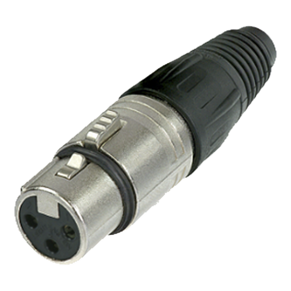 Conector XLR 3 Pines Hembra, Ideal para Conexiones de Micrófonos, Mezcladoras, Equipo de Audio Profesional - SILYMX