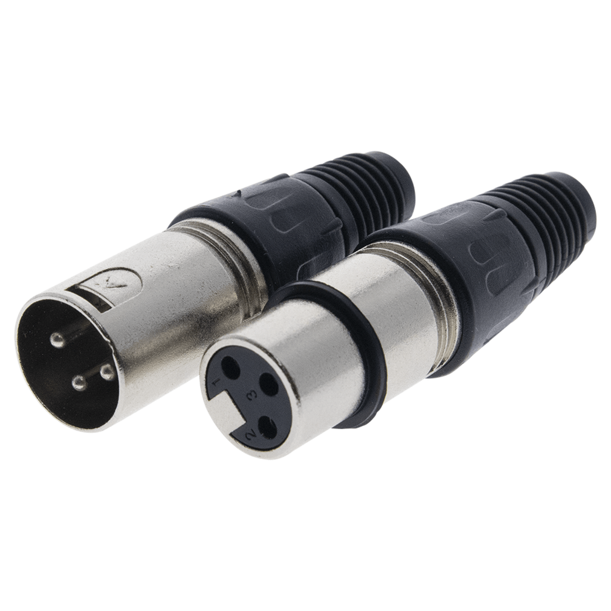 Kit Conector XLR Hembra + XLR Macho, Ideal para Conexiones de Micrófonos, Mezcladoras, Equipo de Audio Profesional - SILYMX
