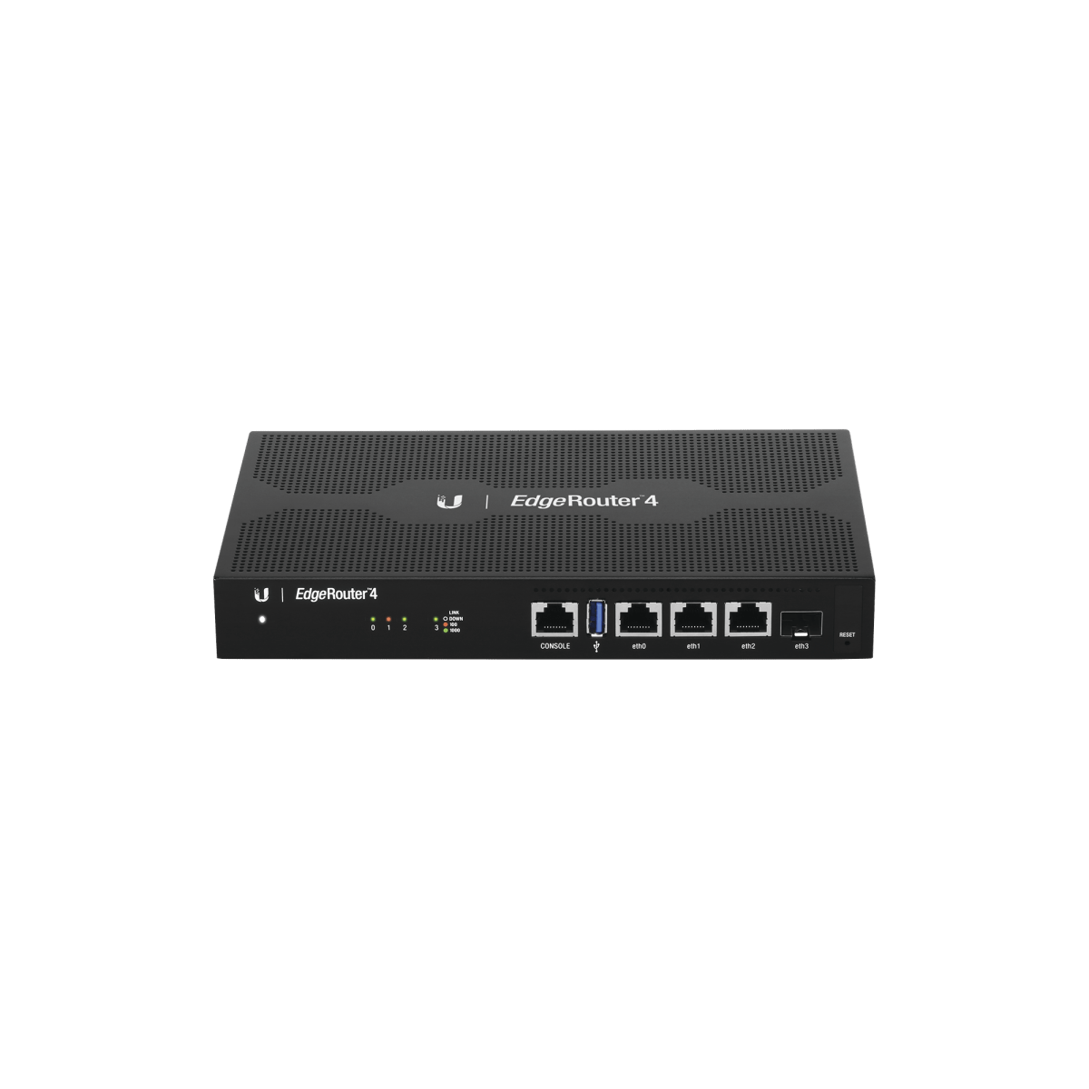 EdgeRouter 4, con 3 puertos 10/100/1000 Mbps + 1 puerto SFP, con funciones avanzadas de ruteo - SILYMX