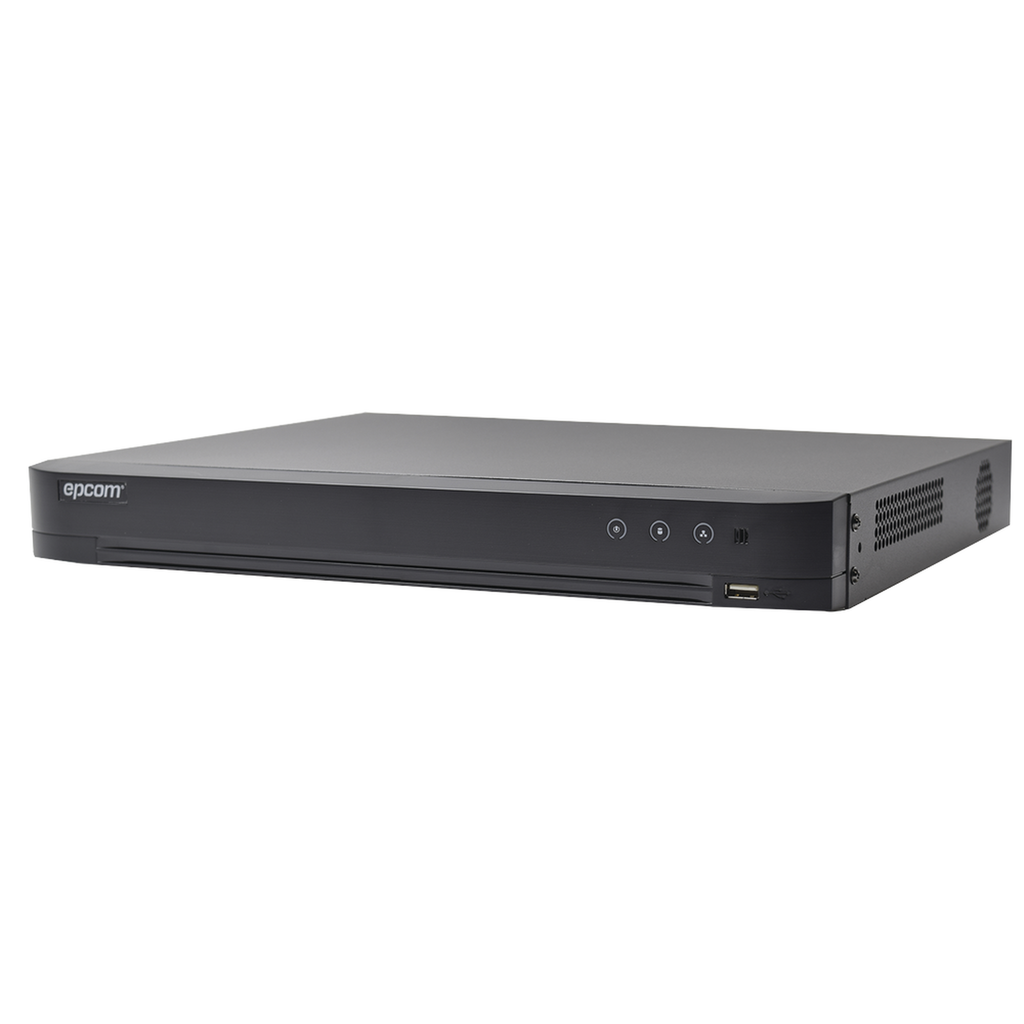 DVR 4 Megapixel / 16 Canales TURBOHD + 8 Canales IP / 1 Bahía de Disco Duro / Audio por Coaxitron / Evita Falsas Alarmas / Salida de Video en Full HD - SILYMX