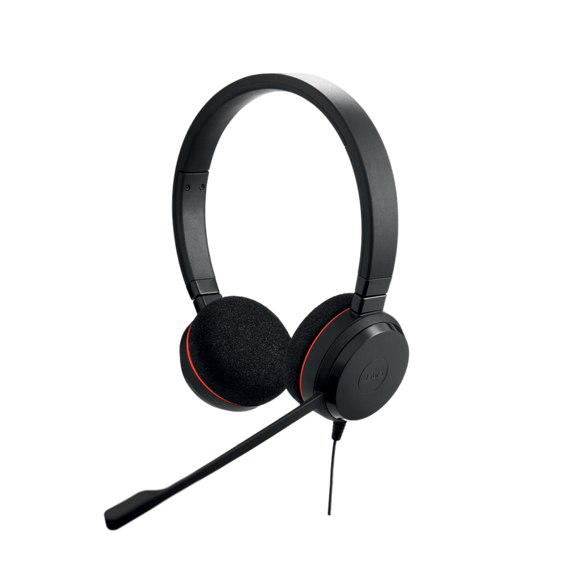 Jabra Evolve 20 Duo con conexión USB, micrófono con cancelación de ruido de última generación, configuración Plug and Play, Certificación Microsoft Teams (4999-823-109) - SILYMX