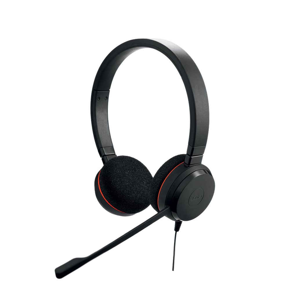 Jabra Evolve 20 Duo con conexión USB, micrófono con cancelación de ruido de última generación, configuración Plug and Play, Certificación Microsoft Teams (4999-823-109) - SILYMX