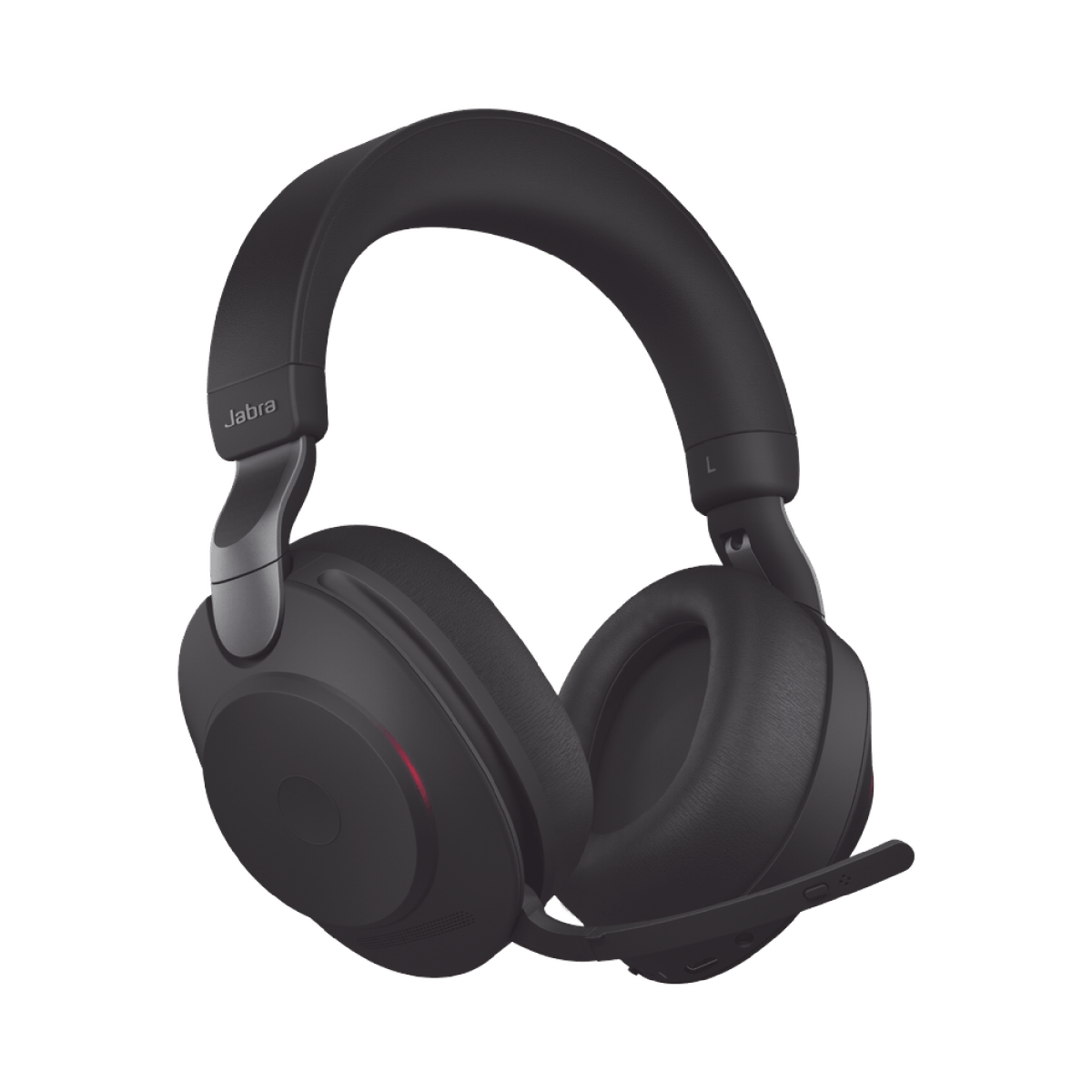 Jabra Evolve2 85, Auricular stereo versión UC con cancelación de ruido activa, dongle USB-A indicador de ocupado (Busylight)(28599-989-999) - SILYMX