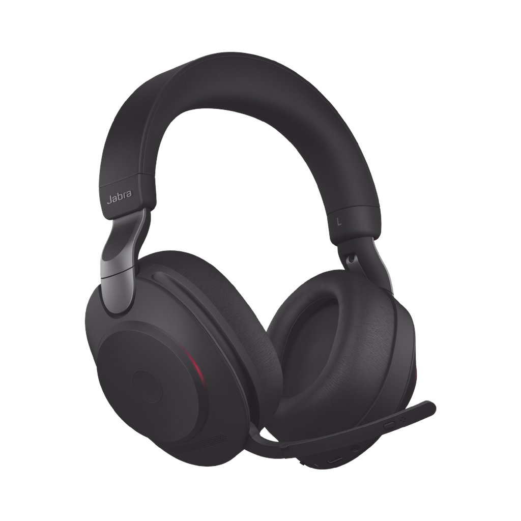 Jabra Evolve2 85, Auricular stereo versión UC con cancelación de ruido activa, dongle USB-A indicador de ocupado (Busylight)(28599-989-999) - SILYMX