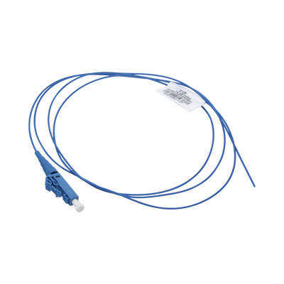 Pigtail de Fibra Óptica LC Simplex Monomodo OS2 9/125 900um Color Azul 1 Metro