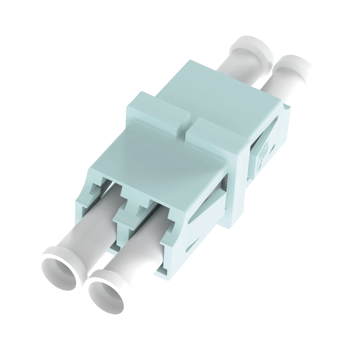 Módulo Acoplador LC Duplex Para Fibra Multimodo Color Aqua - SILYMX