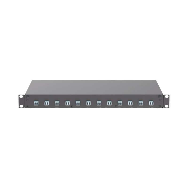Panel de Distribuidor de Fibra Óptica Con 12 Conectores LC Duplex (24 Fibras) Para Fibra Multimodo OM3/OM4 1 UR - SILYMX