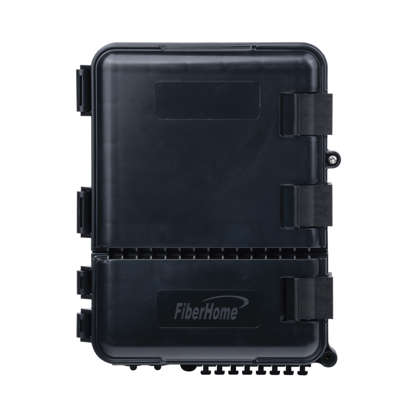 Caja de Distribución de Fibra Óptica para 24 Empalmes, con 8 acopladores SC/APC simplex, Exterior IP55, Color Negro - SILYMX