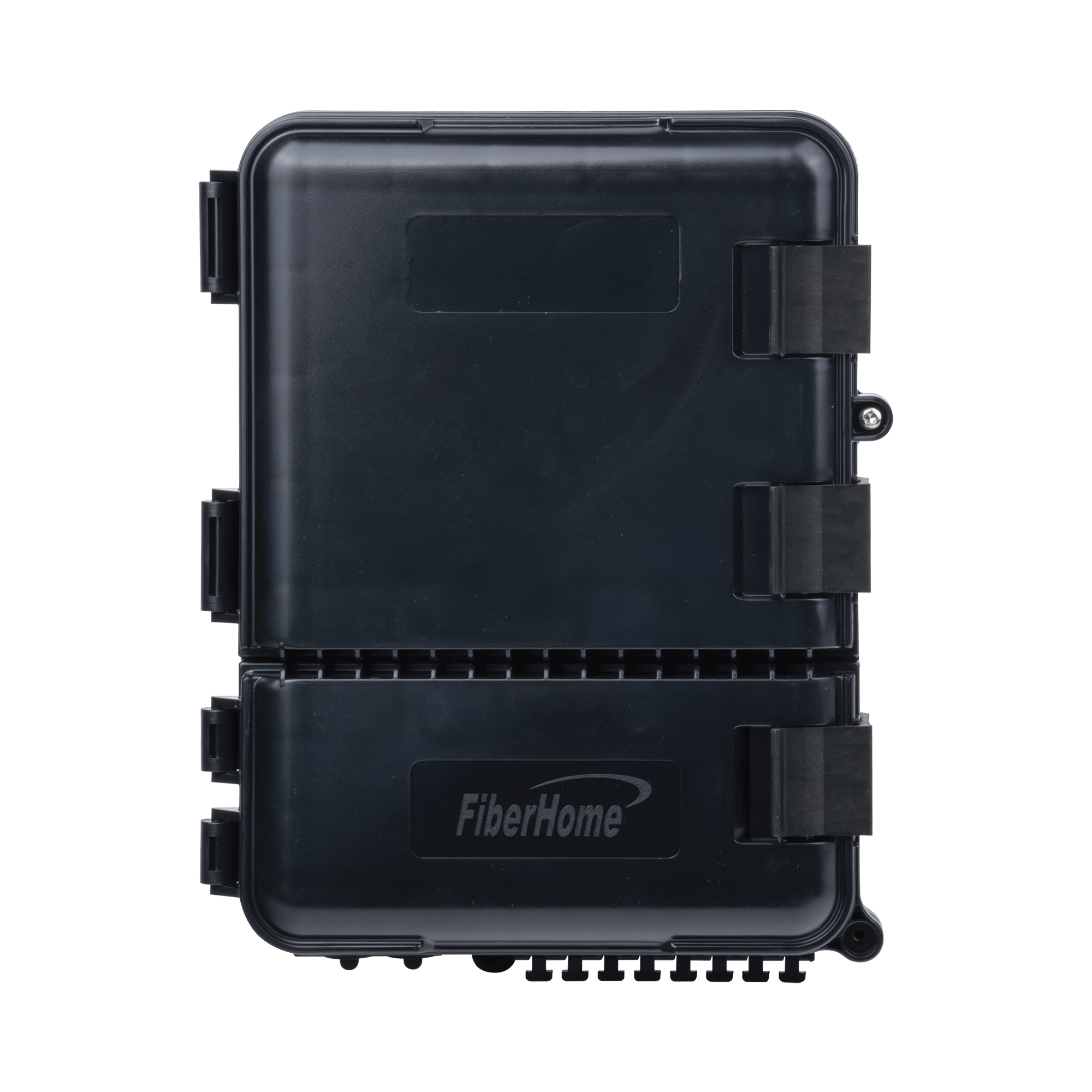 Caja de Distribución de Fibra Óptica para 24 Empalmes, con 8 acopladores SC/APC simplex, Exterior IP55, Color Negro - SILYMX