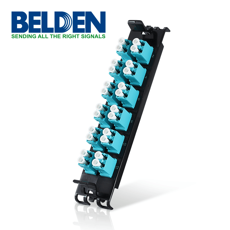 Belden Panel de Parcheo para Fibra Optica de 12 Puertos LC Negro FF3X12LD - SILYMX