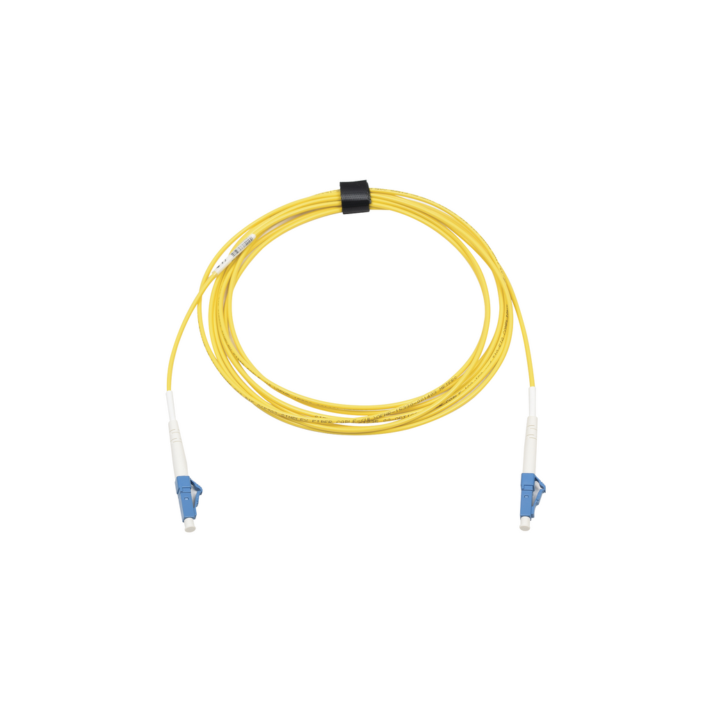 Jumper de Fibra Óptica Monomodo (OS2) XGLO Riser LC/UPC-LC/UPC Simplex ONFR Color Amarillo 3 Metros