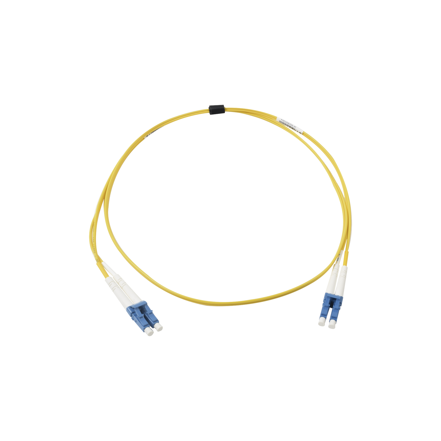 Jumper de Fibra Óptica Monomodo (OS2) XGLO Riser LC/UPC-LC/UPC Duplex OFNR Color Amarillo 1 Metro - SILYMX