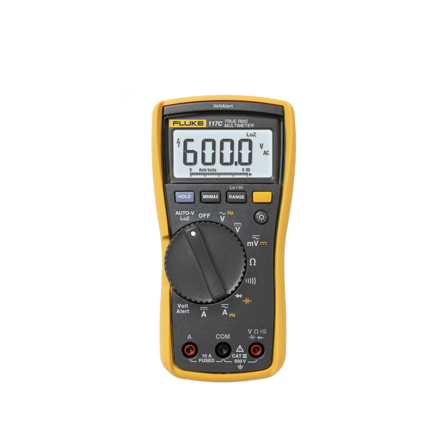 Multímetro Digital para Electricista, con Detector de Voltaje sin Contacto, Uso con Voltaje Máximo de 600 V, Pantalla LED Retroiluminada - SILYMX