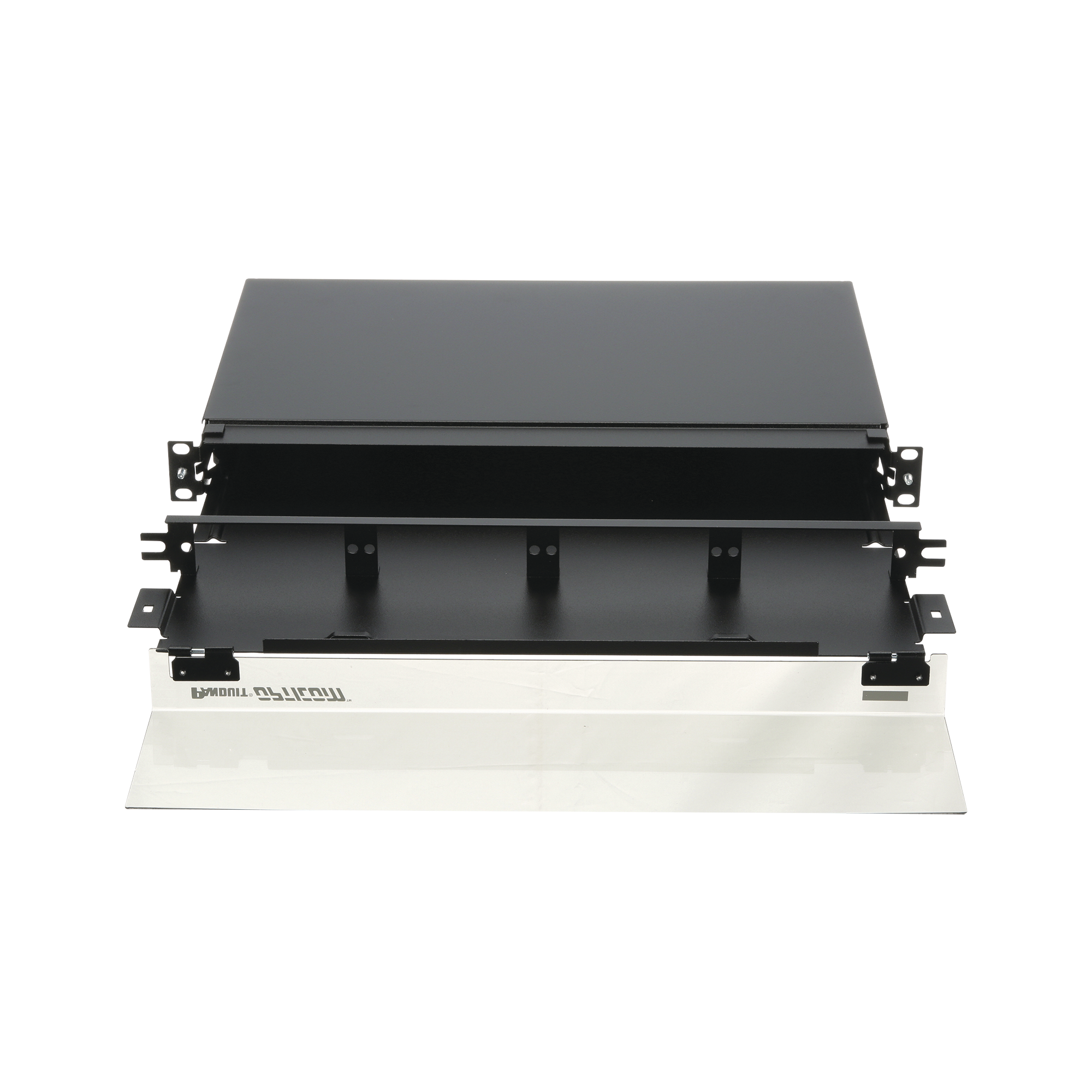 Panel De Distribución De Fibra Óptica Acepta 4 Placas Fap O Fmp Bandeja Deslizable Hasta 48 Fibras Color Negro 1Ur - SILYMX