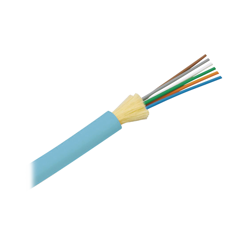 Cable De Fibra Óptica De 6 Hilos Multimodo Om3 50/125 Optimizada Interior Tight Buffer 900Um No Conductiva (Dieléctrica) Ofnr (Riser) Precio Por Metro - SILYMX