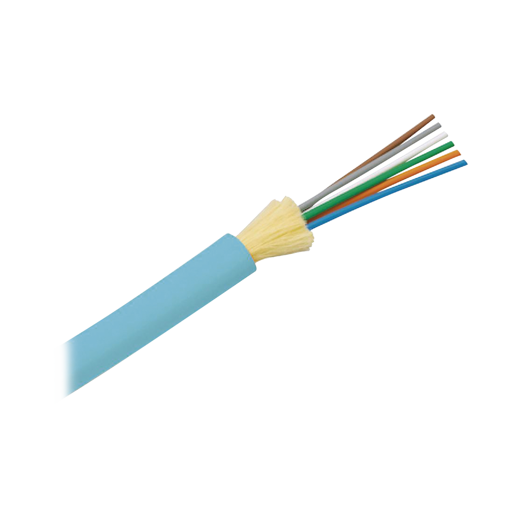 Cable De Fibra Óptica De 6 Hilos Multimodo Om3 50/125 Optimizada Interior Tight Buffer 900Um No Conductiva (Dieléctrica) Ofnr (Riser) Precio Por Metro - SILYMX