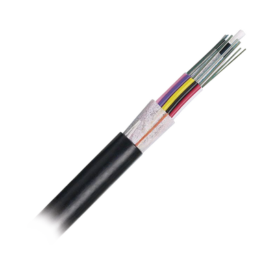 Cable de Fibra Óptica 6 hilos OSP (Planta Externa) No Armada MDPE (Polietileno de Media densidad) Multimodo OM4 50/125 Optimizada Precio Por Metro