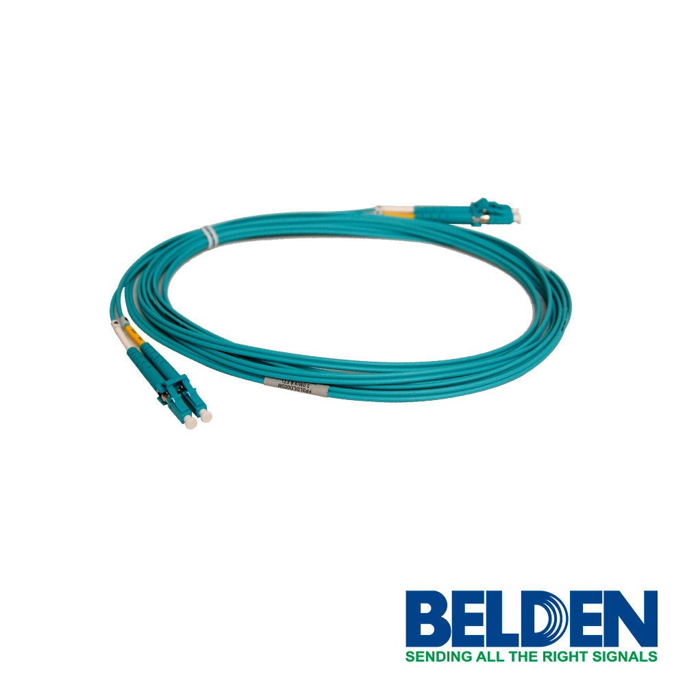 Belden Cable Fibra Óptica OM3 Duplex LC Macho - LC Macho 3 Metros Azul FP3LDLD003M