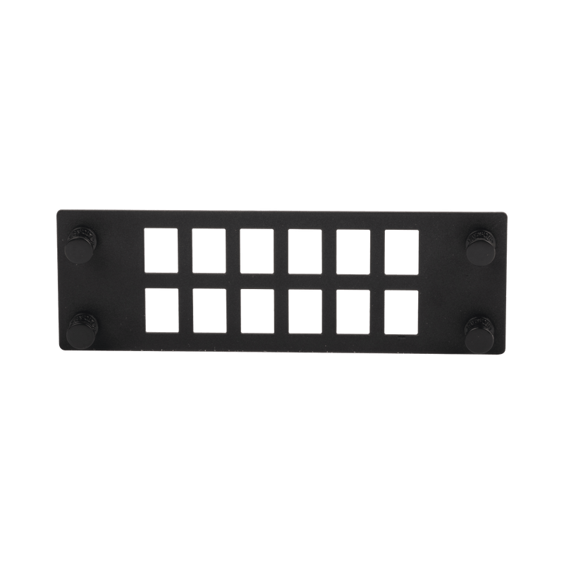 Placa Para 12 Adaptadores De Fibra Óptica Uso Con Gabinetes Fpone3 Y Fpone4 - SILYMX