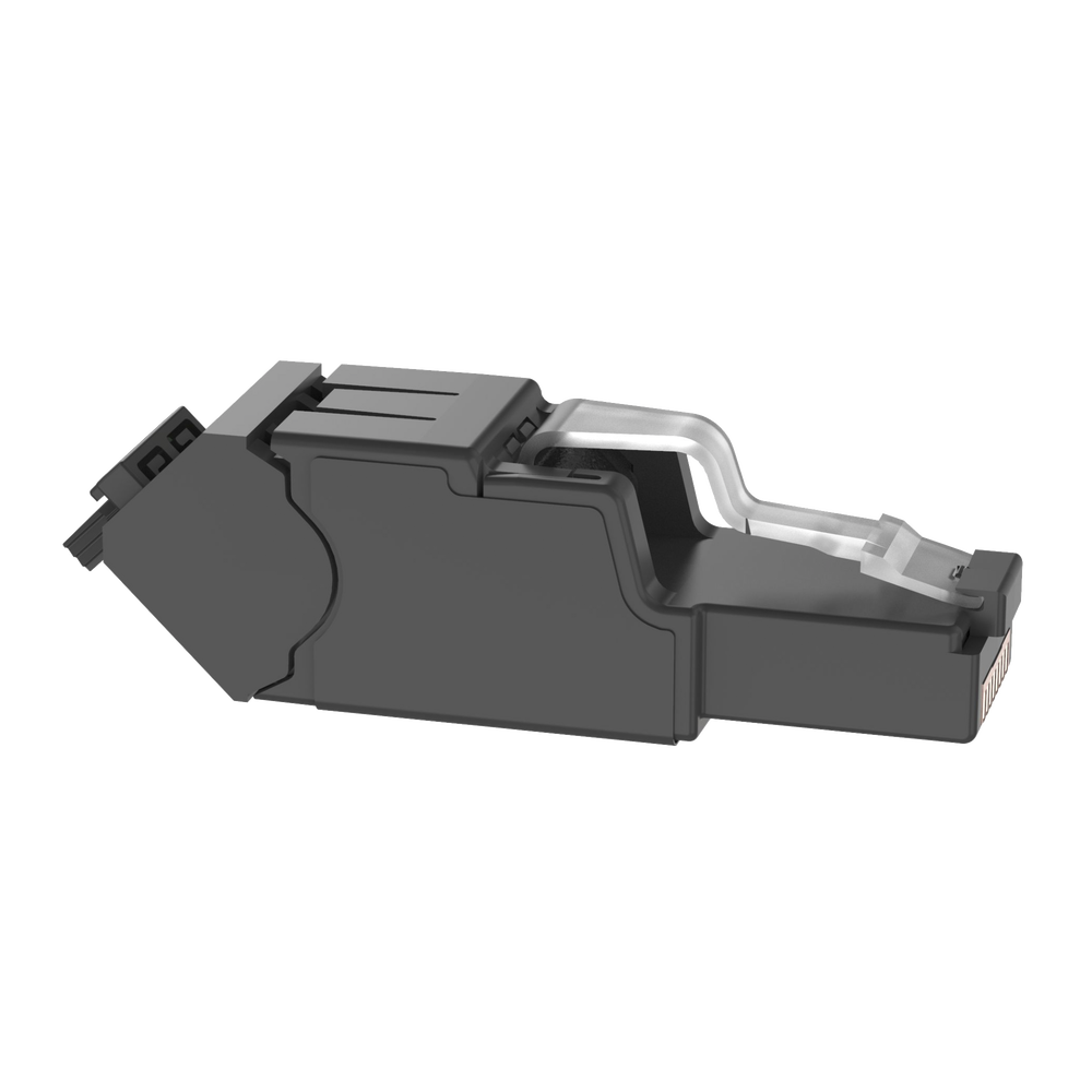 Plug RJ45 UTP Instalación Angulada 45 Grados Terminación en Campo Certificable Compatible con Cat5e Cat6 y Cat6A Color Negro - SILYMX