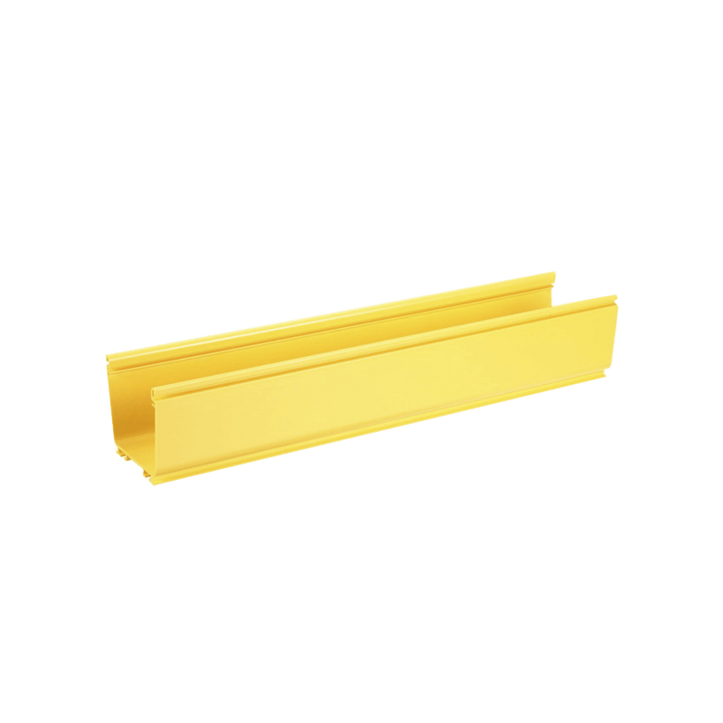 Canaleta FiberRunner™ 4X4, de PVC Rígido, Color Amarillo, 1.8 m de Largo - SILYMX