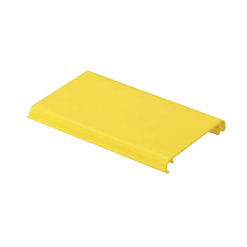 Tapa Con Bisagra a Presión Para Canaleta FiberRunner™ FR4X4YL6 de PVC Rígido Color Amarillo 1.8 m de Largo - SILYMX