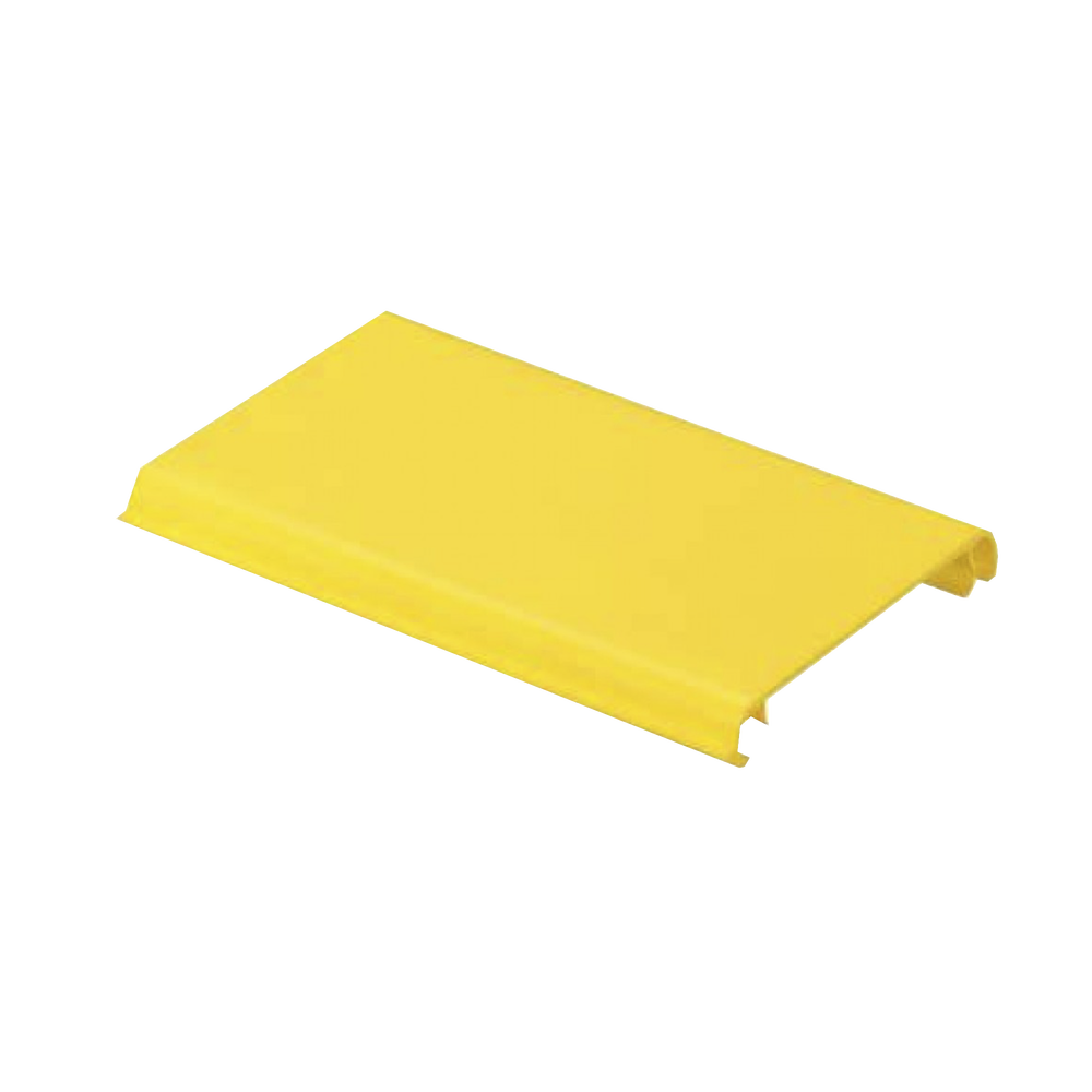 Tapa Con Bisagra a Presión Para Canaleta FiberRunner™ FR4X4YL6 de PVC Rígido Color Amarillo 1.8 m de Largo - SILYMX