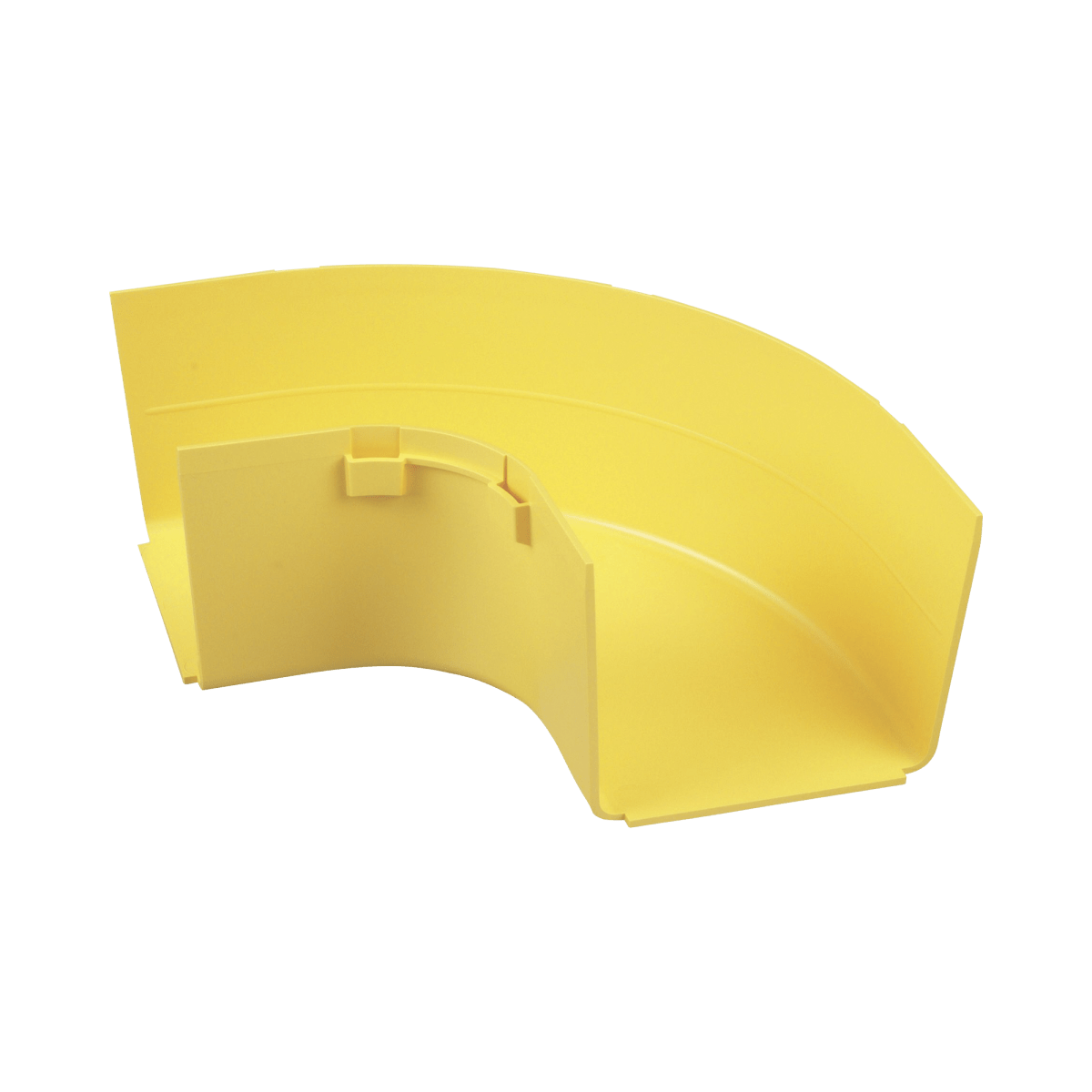 Ángulo Recto a 90º Horizontal Para Canaletas FiberRunner™ 4X4 Color Amarillo - SILYMX