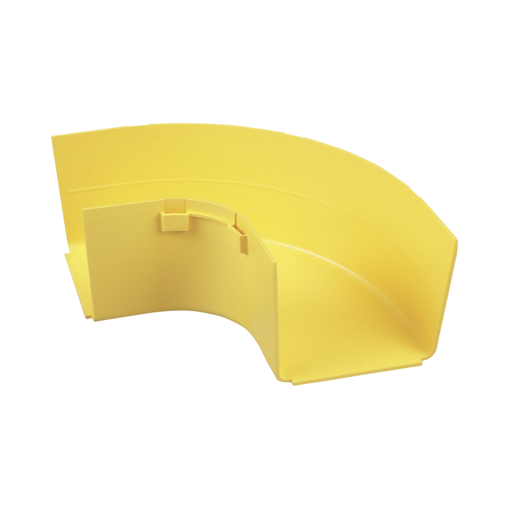 Ángulo Recto a 90º Horizontal Para Canaletas FiberRunner™ 4X4 Color Amarillo