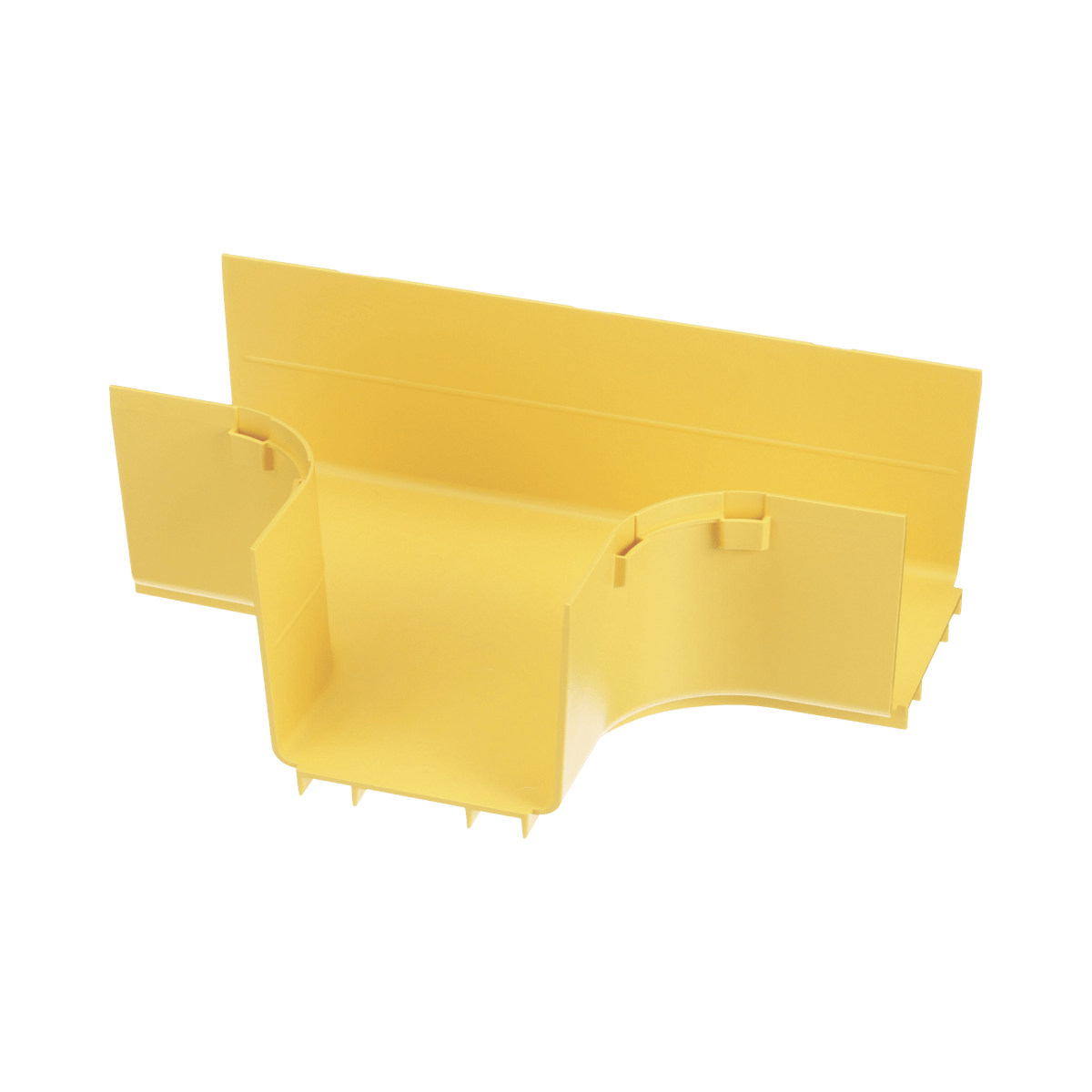 Accesorio en T Horizontal, Con Ángulos a 90º, Para Canaletas FiberRunner™ 4X4, Color Amarillo - SILYMX