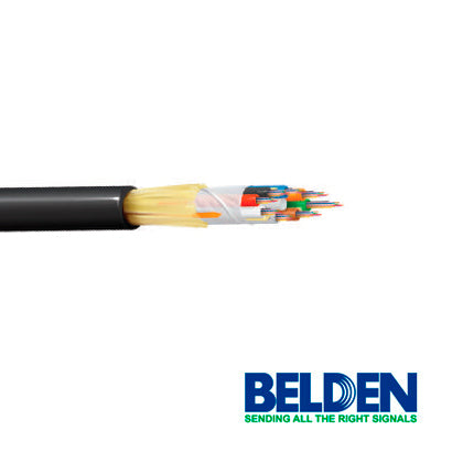 Belden Cable Fibra Óptica OM4 de 6 Hilos para Exteriores Multimodo Negro - Precio por Pie FS4L006NF