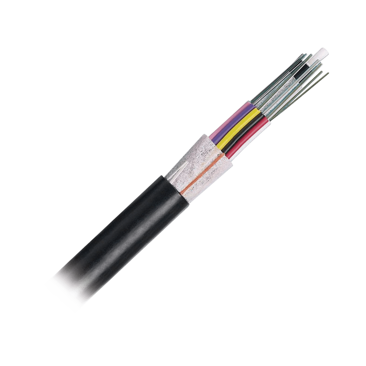 Cable De Fibra Óptica De 24 Hilos Osp (Planta Externa) No Armada (Dieléctrica) 250Um Monomodo Os2 Precio Por Metro - SILYMX