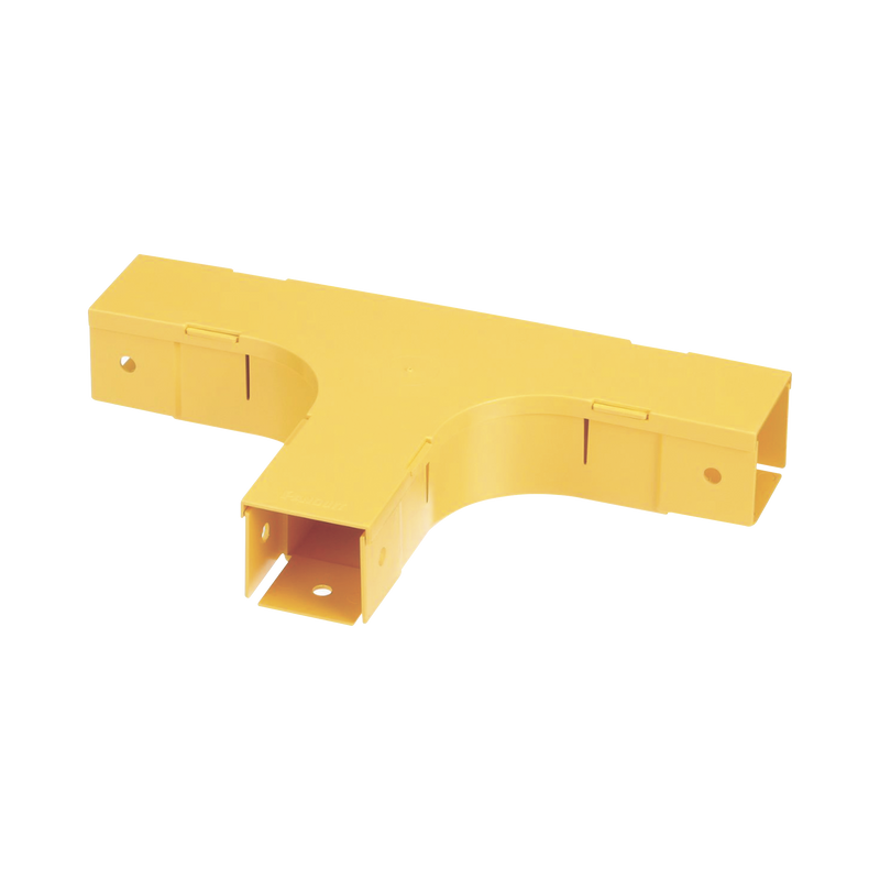 Accesorio en T Horizontal, Con Ángulos a 90º, Para Canaletas FiberRunner™ 2X2, Color Amarillo - SILYMX