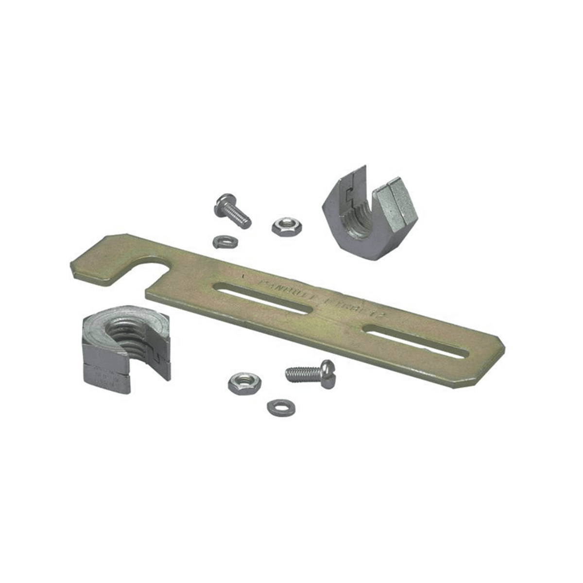 Soporte de Montaje a Techo, para Canaletas FiberRunner 2X2 o 4X4, Uso con Varilla Roscada de 1/2", Color Negro - SILYMX