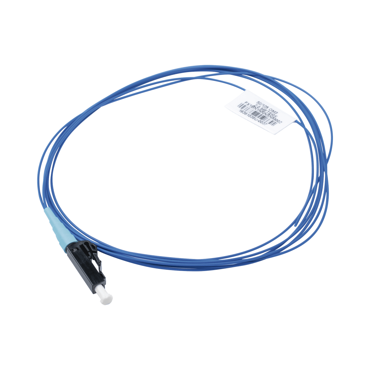 Pigtail de Fibra Óptica LC Simplex Multimodo OM3 50/125 900um Color Aqua 2 Metros - SILYMX