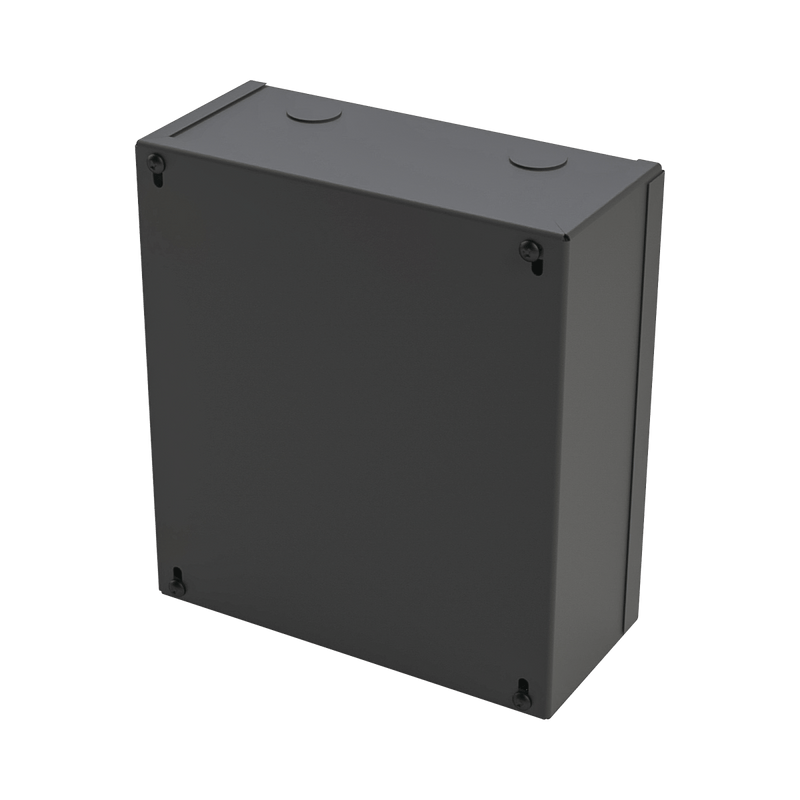 Gabinete para Fuente Línea PRO y SYSRMTXT, con preparación para instalar panel SP400 o serie runner. - SILYMX
