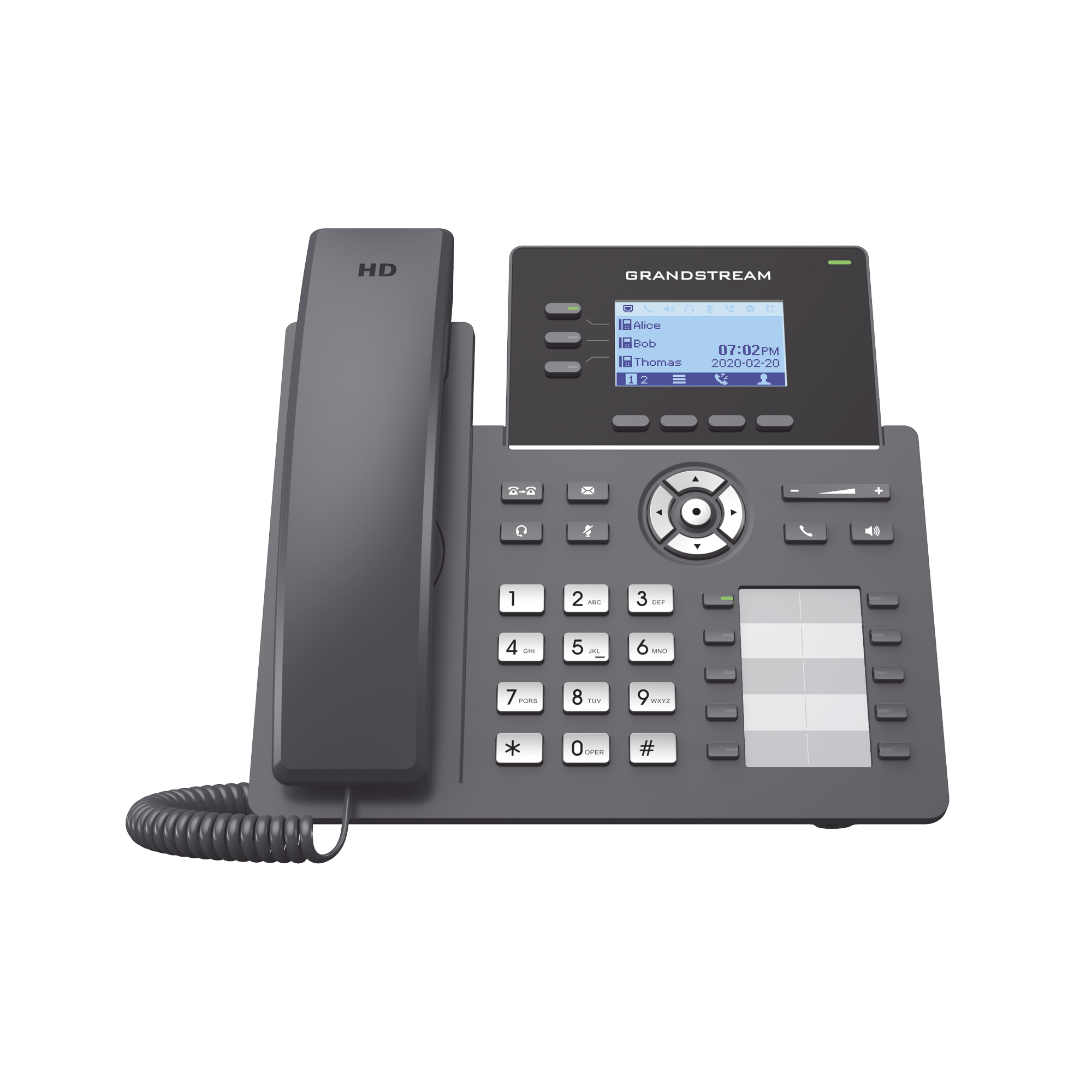 Teléfono IP Grado Operador, 3 líneas SIP con 6 cuentas, 10 botones BLF, puertos Gigabit PoE, codec Opus, IPV4/IPV6 con gestión en la nube GDMS - SILYMX