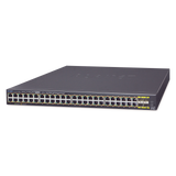 Switch Administrable de 48-Puertos 10/100/1000T 802.3at PoE + 4-Puertos 100/1000BASE-X SFP / 440W - SILYMX
