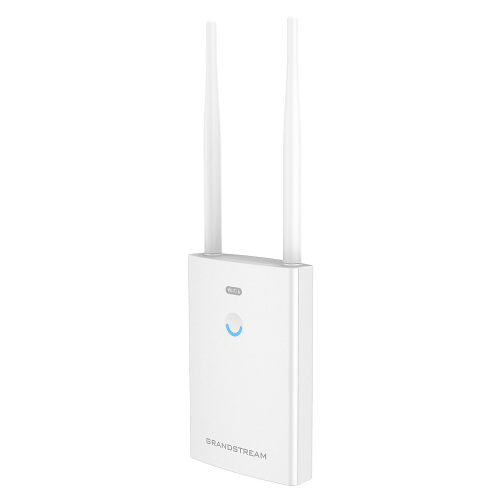 Punto de acceso para exterior Wi-Fi 6 802.11 ax 1.77 Gbps, MU-MIMO 2x2:2 con administración desde la nube gratuita o stand-alone.