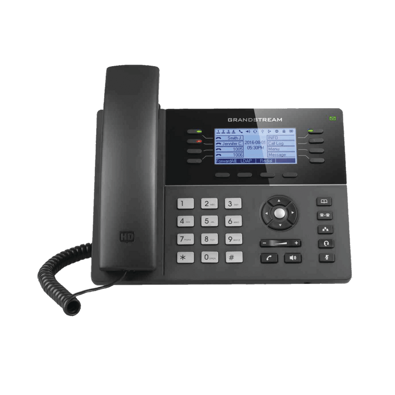 Teléfono IP Gama media de 8 Líneas con 4 teclas de función, 32 teclas de extensión BLF digital y conferencia de 5 vías PoE Gigabit - SILYMX