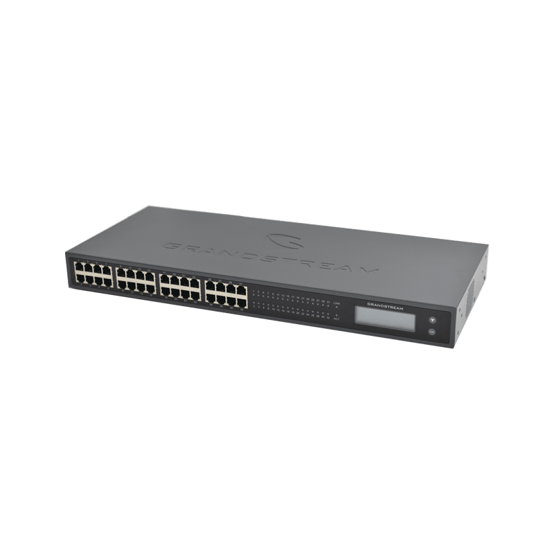 Adaptador VoIP GrandStream de 32 FXS 2 puertos telco 50 pins p/montaje en rack - SILYMX