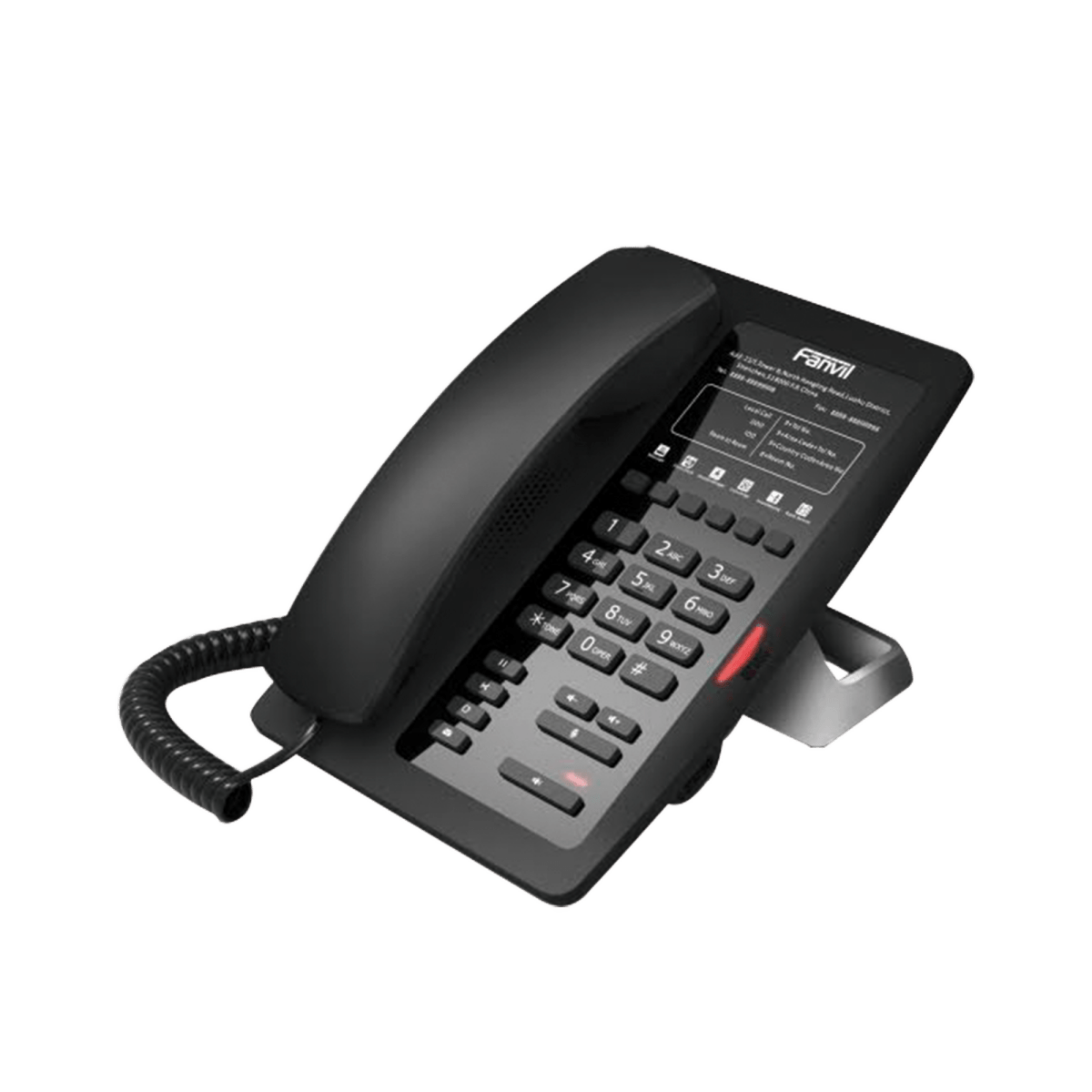 Teléfono IP para Hotelería, profesional con 6 teclas programables para servicio rápido (Hotline), plantilla personalizable con PoE - SILYMX
