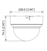 DAHUA COOPER D1A2128 - Cámara Domo HDCVI 1080p/ 103 Grados de Apertura/ Lente de 2.8 mm/ IR 20 Mts/ Uso Interior/ TVI AHD Y CVBS - SILYMX