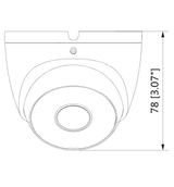 DAHUA COOPER T2A51-28 - Camara Domo de 5 Megapixeles/106 Grados de Apertura/ Metalica/ Lente de 2.8 mm/ IR de 20 Metros/ Soporta: CVI, AHD, TVI y CVBS/ - SILYMX