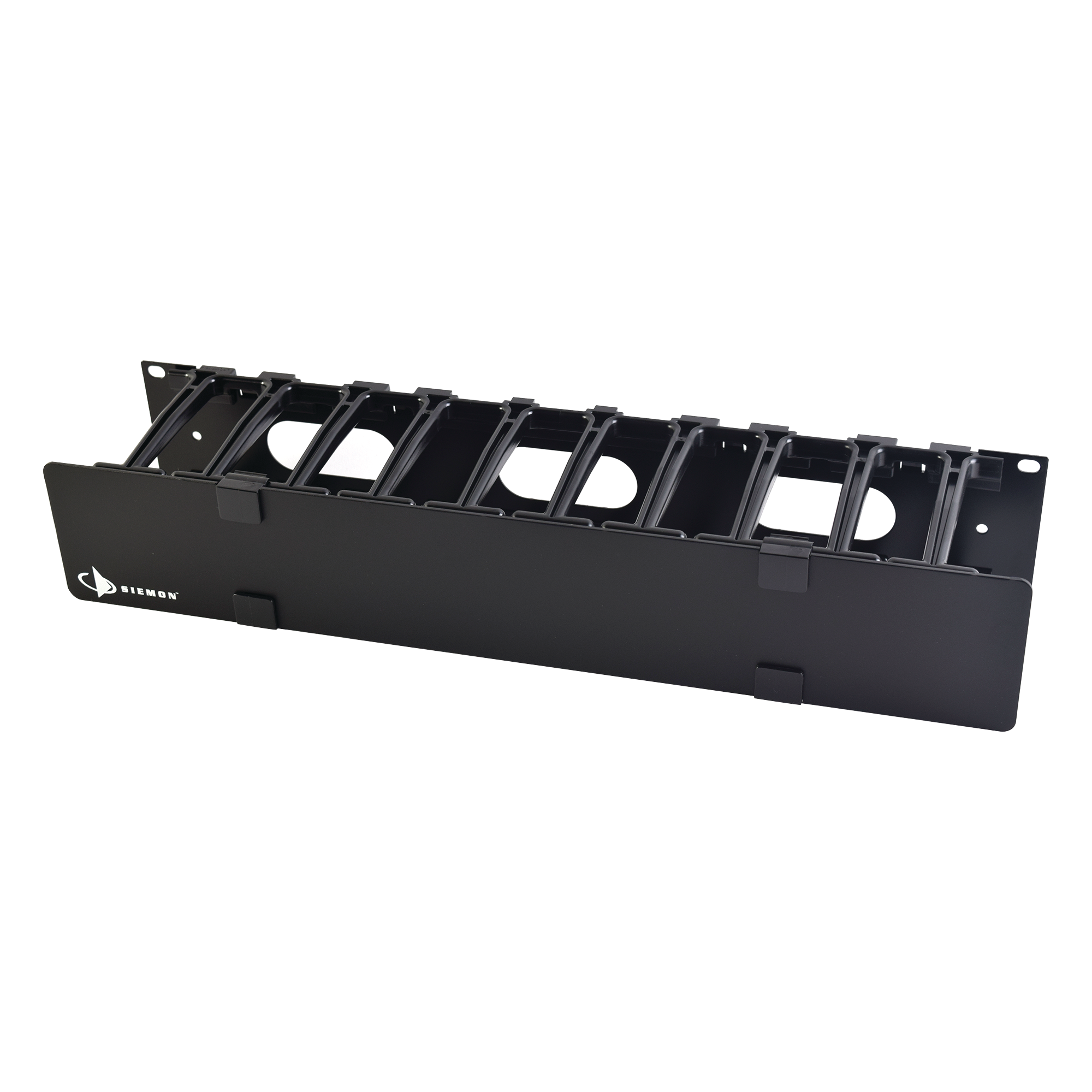 Organizador de Cable Horizontal RouteIT Sencillo Para Rack de 19in 4in de profundidad 2UR - SILYMX
