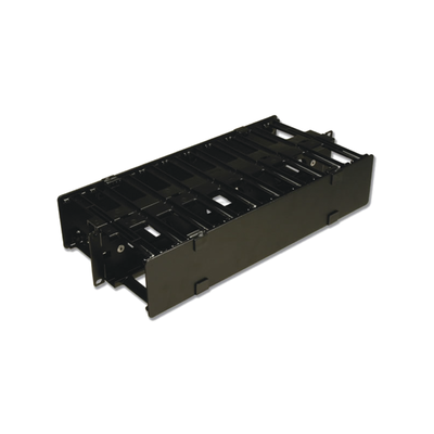 Organizador de Cable Horizontal RouteIT Doble Para Rack de 19in 6in de profundidad 2UR