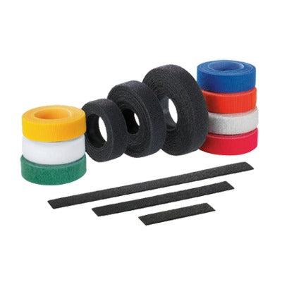 Rollo De Cinta De Contacto De 15 Pies (4.5M) De Largo 19.1 Mm De Ancho Color Negro - SILYMX