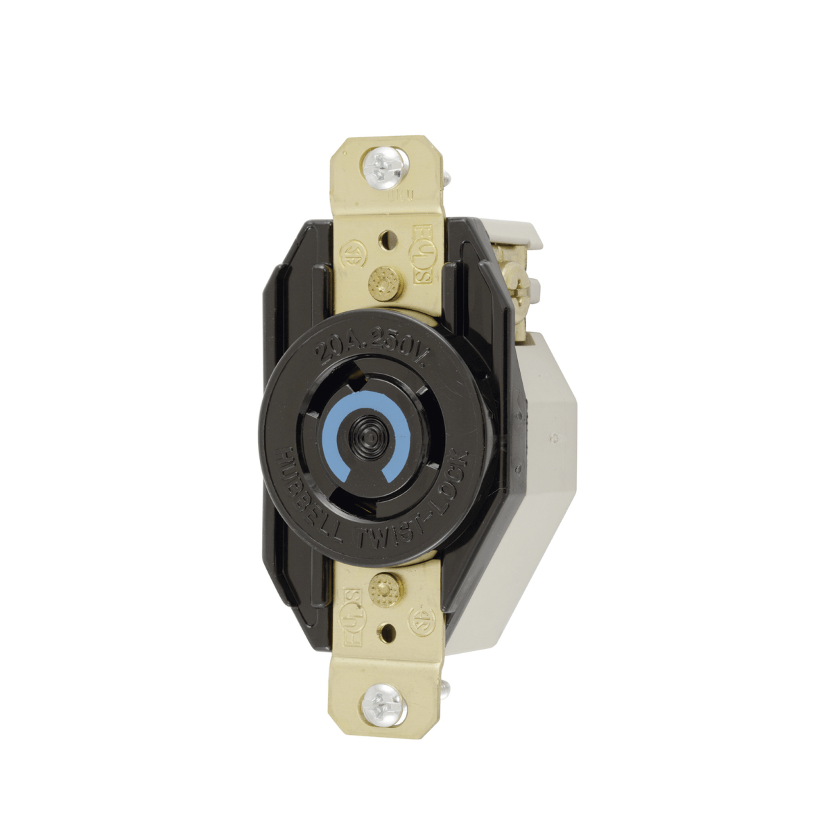 Receptáculo de Media Vuelta/ 20A 250V/ 2 Polos 3 Hilos/ NEMA L6-20R. - SILYMX